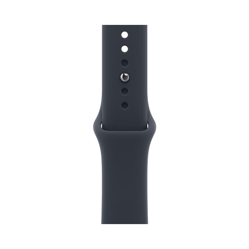 Apple Watch Series 12 42mm Space Gray Aluminum Case with Navy Blue Sport Band S/M