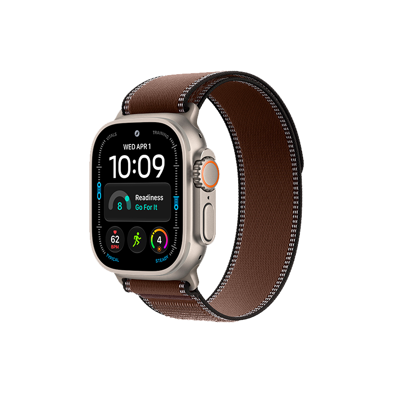 Apple Watch Ultra 4 49mm Natural Titanium Case with Sand Trail Loop M/L