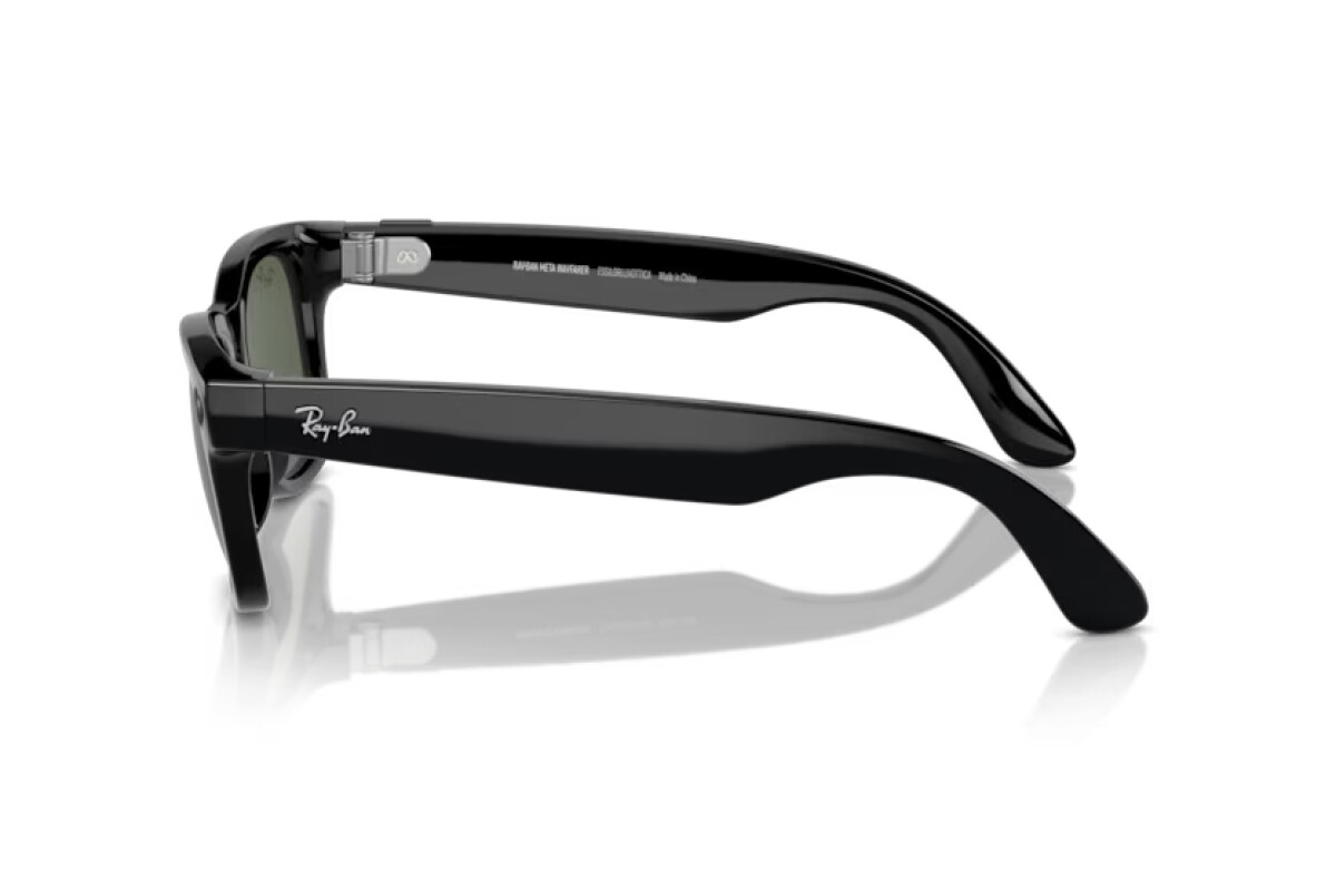 Смарт-очки Ray-Ban Wayfarer Shiny Black G15 Green L