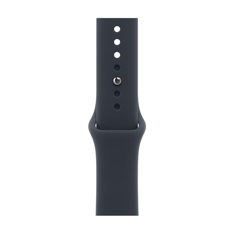 Apple Watch Series 12 46mm Space Gray Aluminum Case with Navy Blue Sport Band M/L