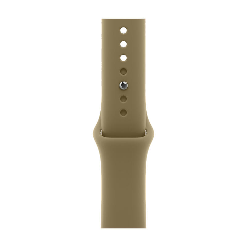 Apple Watch Series 12 46mm Dark Bronze Aluminum Case with Olive Sport Band M/L