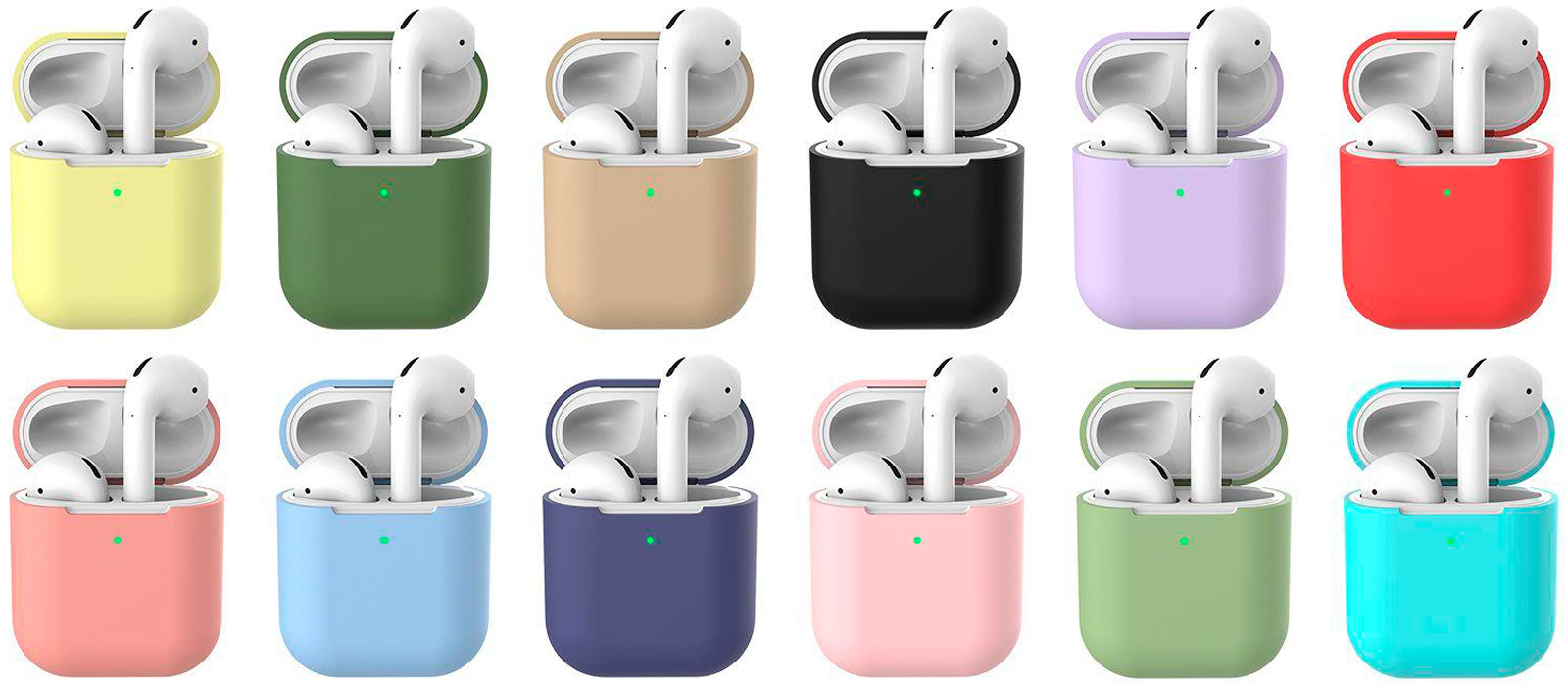 Цвета чехлов AirPods купить в Новосибирске по низкой цене