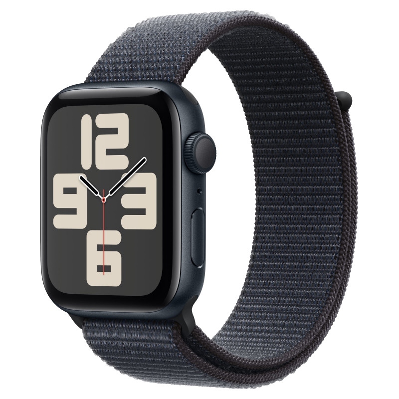 Apple Watch SE 2024 44mm Midnight Aluminum Case Midnight Sport Loop