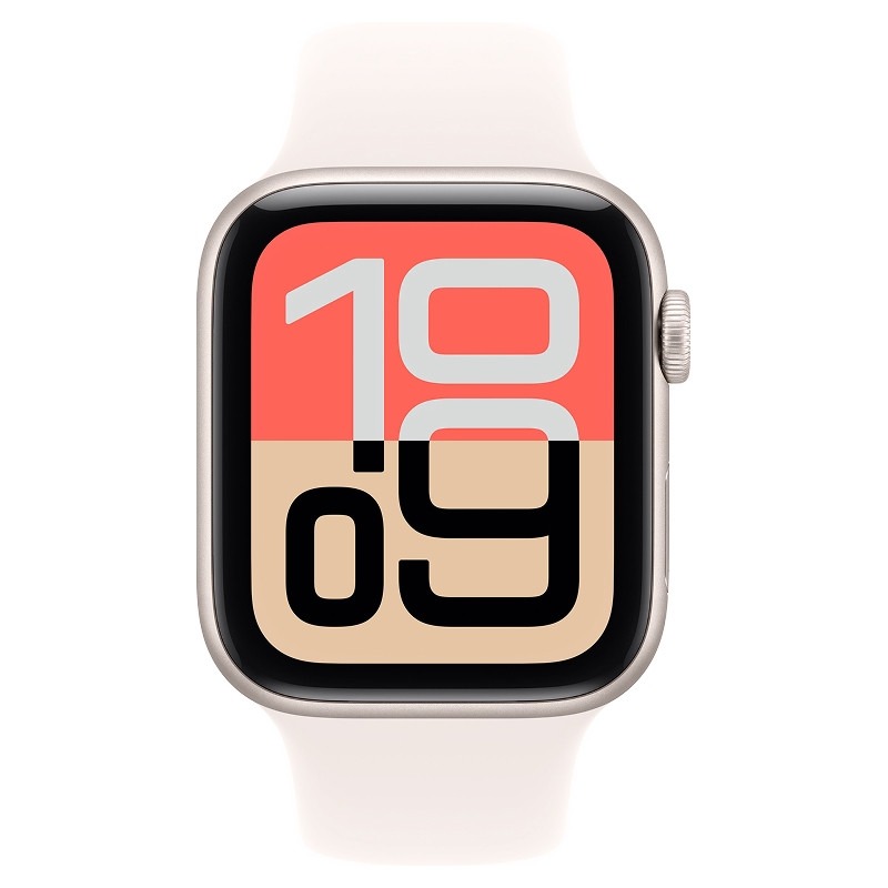Apple Watch SE 3 2025 44mm Starlight Aluminum Case Starlight Sport Band M/L