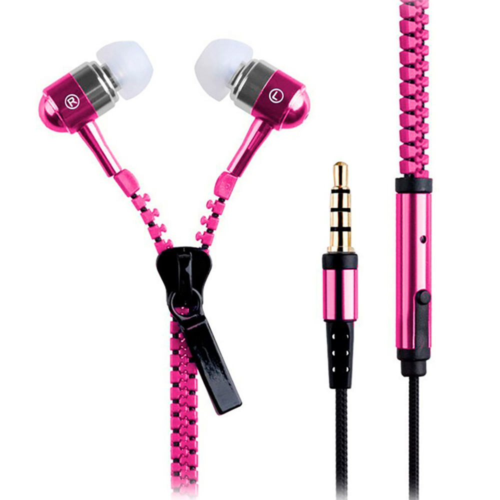 Проводные наушники Zipper, pink
