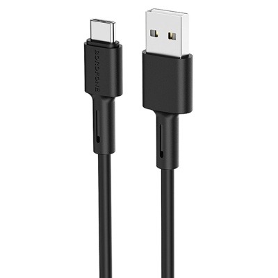 Кабель Hoco USB/Type-C X31 Silicone 1m, черный