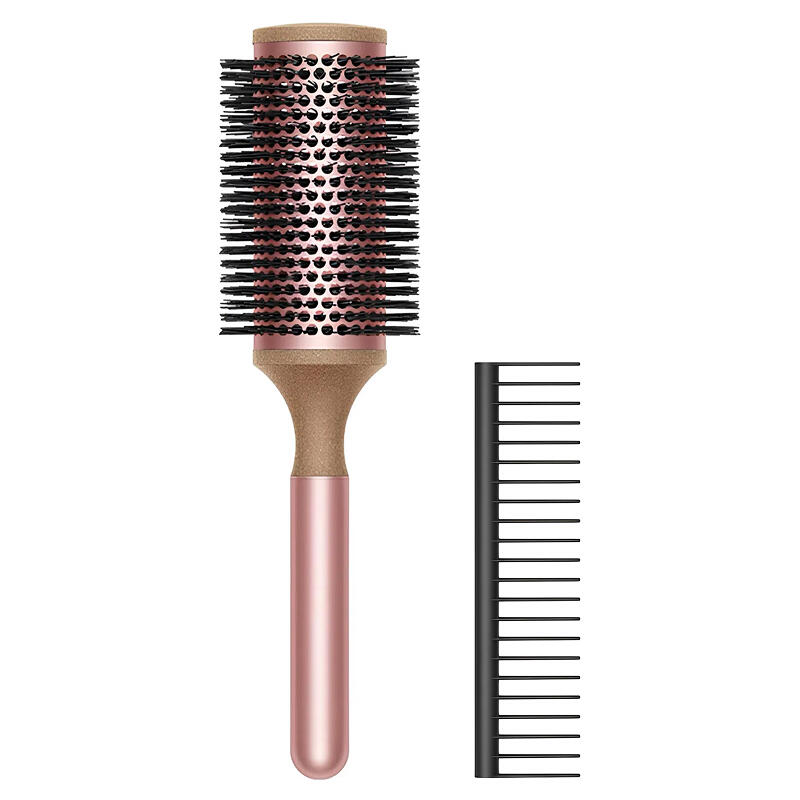 Расческа Dyson Round Brush + расческа-гребень, розовый