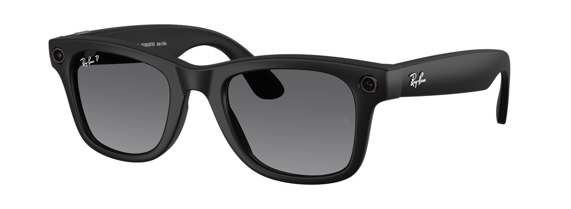 Смарт-очки Ray-Ban Wayfarer (Gen 2) Matte Black Polar Gradient Graphite M