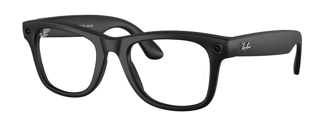 Смарт-очки Ray-Ban Wayfarer Shiny Black Transitions Graphite Green L