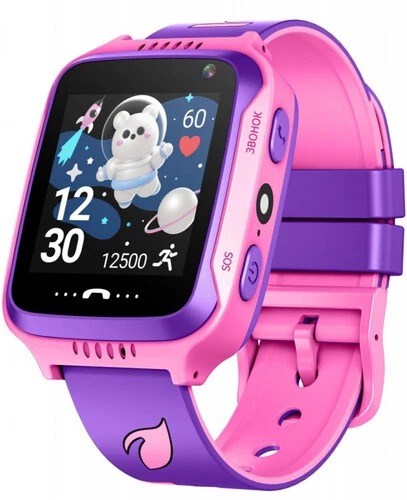 Детские умные часы Leef Pulsar c трекером, розовый