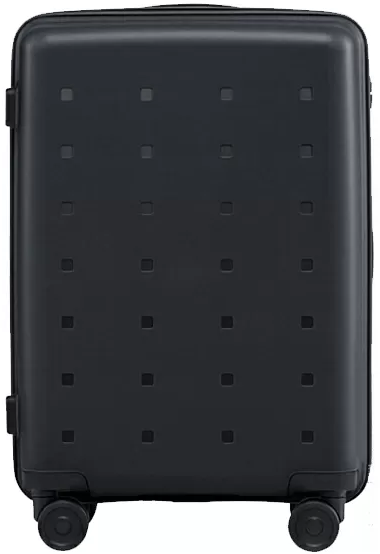 Чемодан NINETYGO Polka dots Luggage 24'', черный