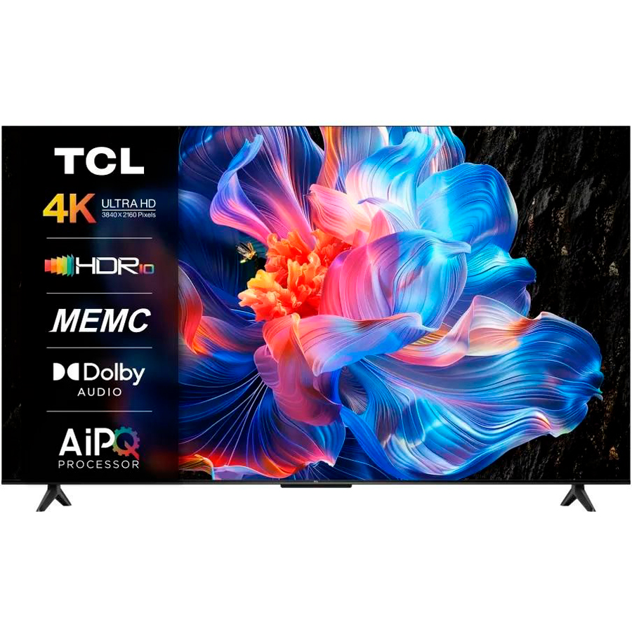 Телевизор 65" TCL LED 4K UHD 60Hz 65P6K, черный