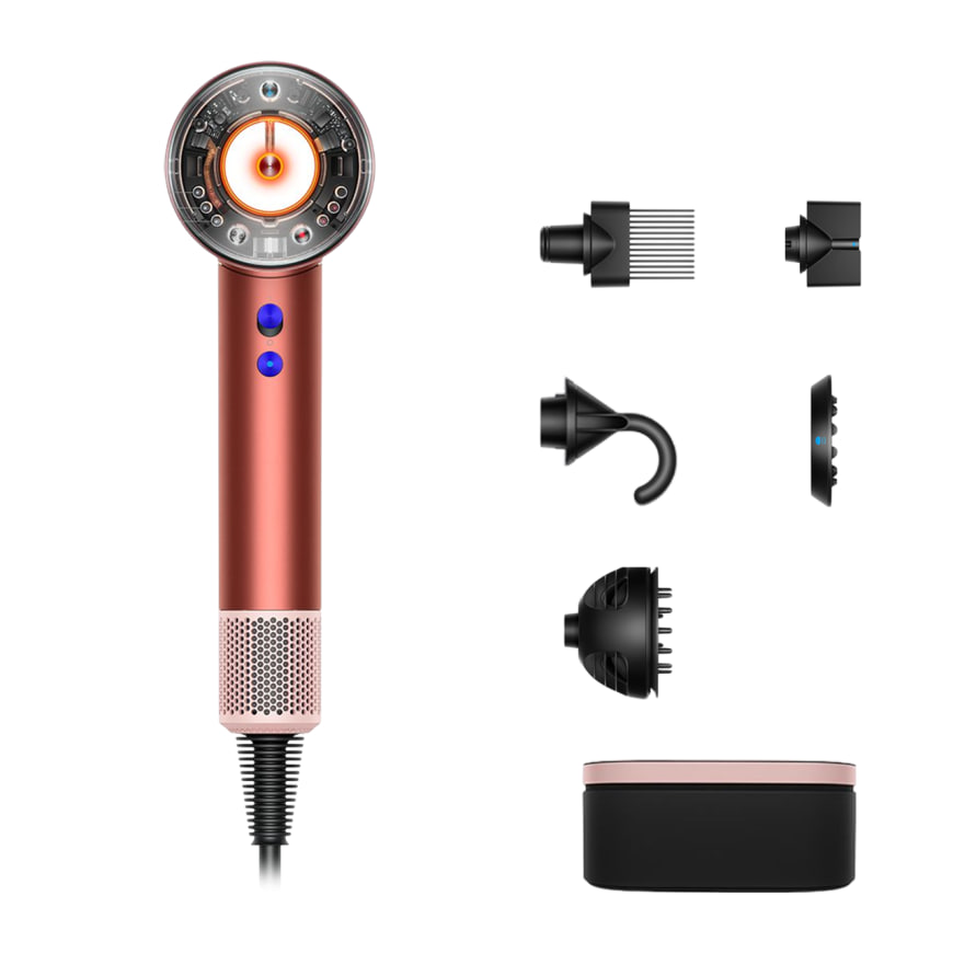 Фен Dyson Supersonic Nural HD16 Curly+Coily Gift Edition, Strawberry Bronze/Blush Pink