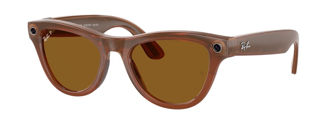 Смарт-очки Ray-Ban Skyler Caramel Brown M