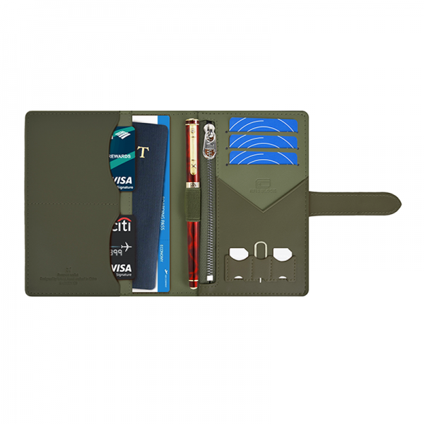 Кошелек WIWU Ambassador Passport Wallet, зеленый
