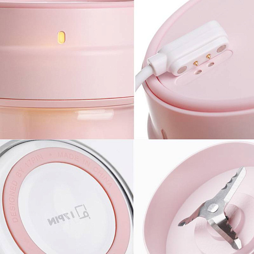 Портативный блендер Xiaomi 17PIN Star Fruit Cup, розовый
