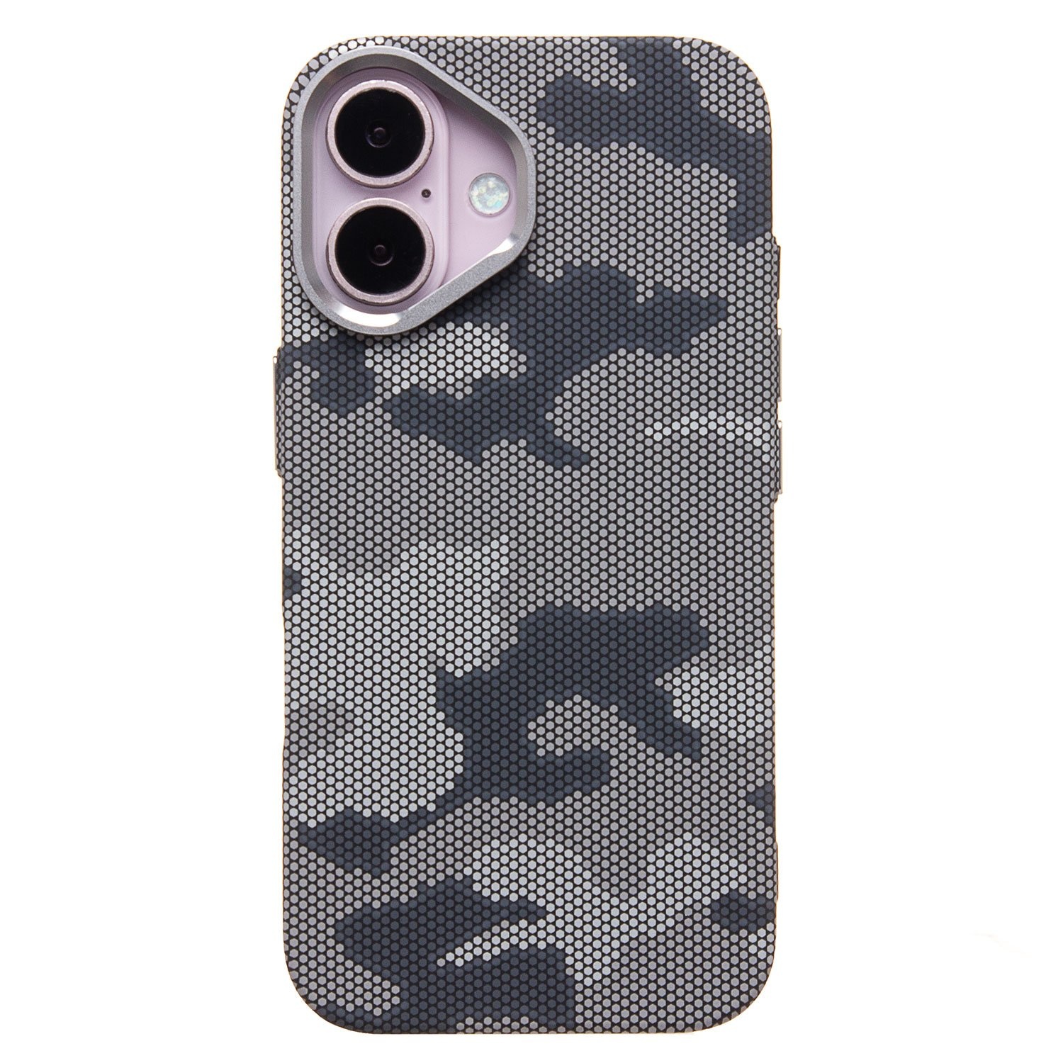 Чехол для iPhone 16 Luxo Carbon Life+ with MagSafe, серый камуфляж