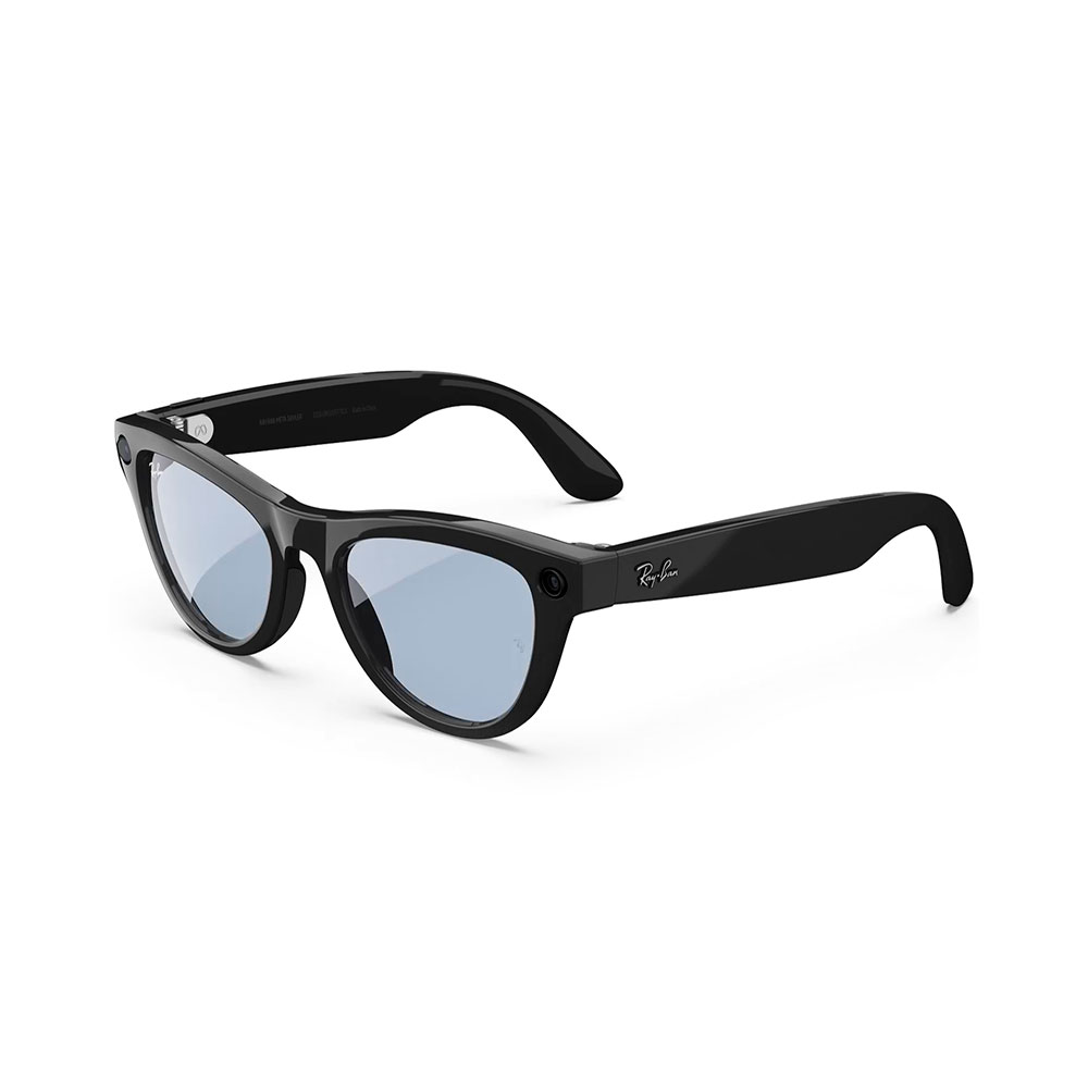 Смарт-очки RayBan Skyler Shine Black Transitions Cerulean Blue S52