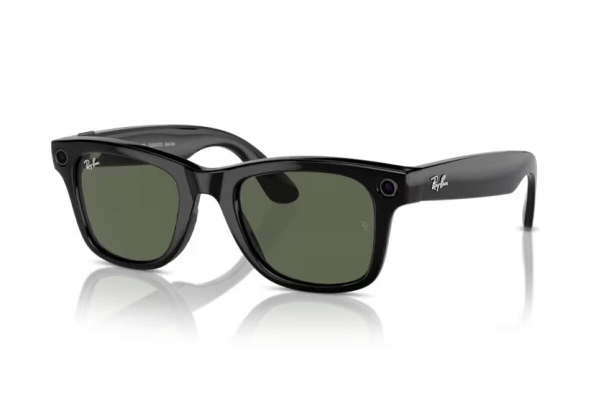 Смарт-очки RayBan Wayfarer Shiny Black G15 S53, Green