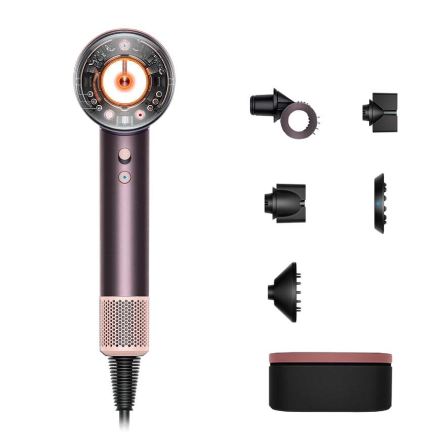 Фен Dyson Supersonic Nural HD16 Straight+Wavy Gift Edition, Jasper Plum