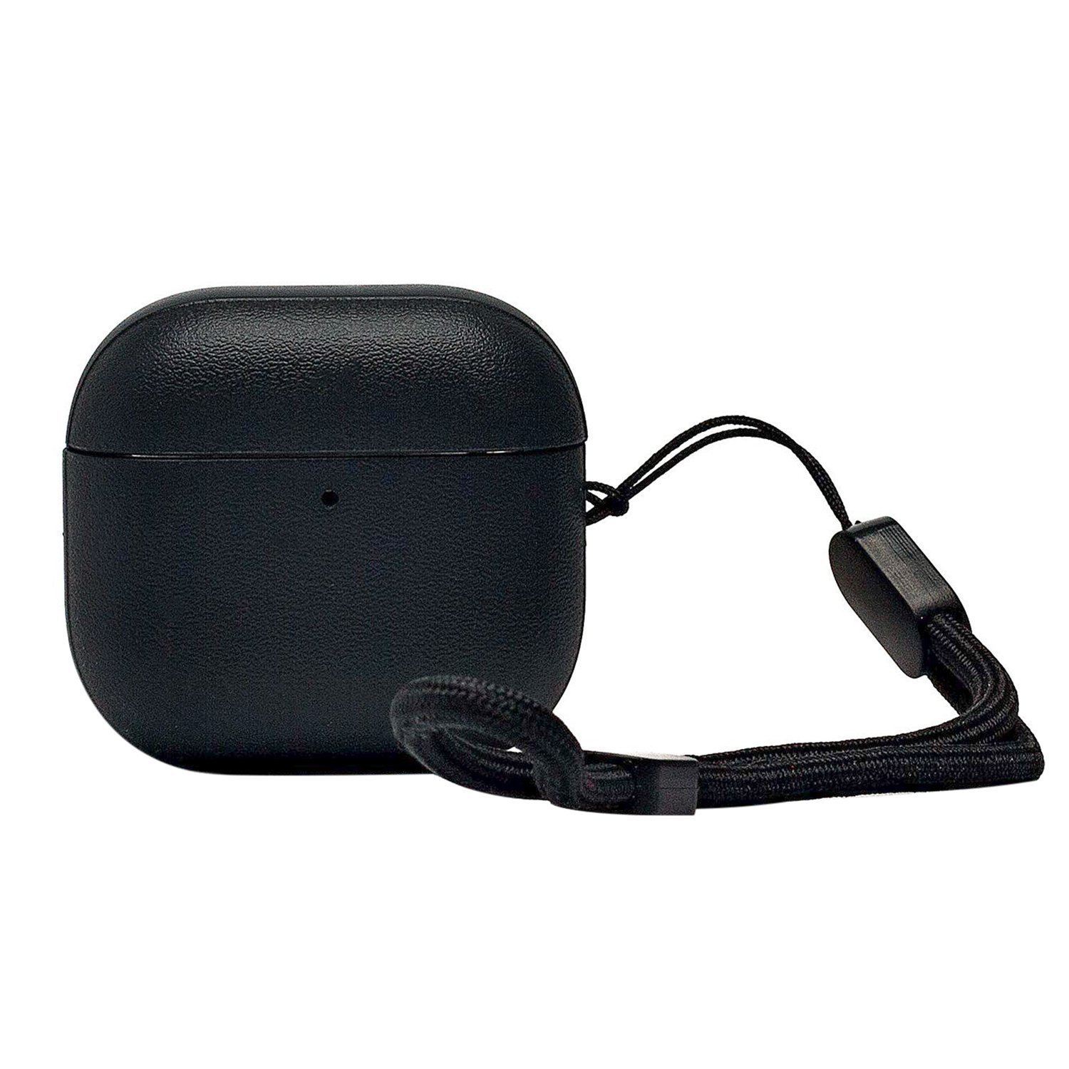 Чехол для AirPods 4 экокожа, черный