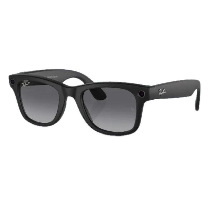 Смарт-очки Ray-Ban Wayfarer Matte Black Polar Gradient Graphite L