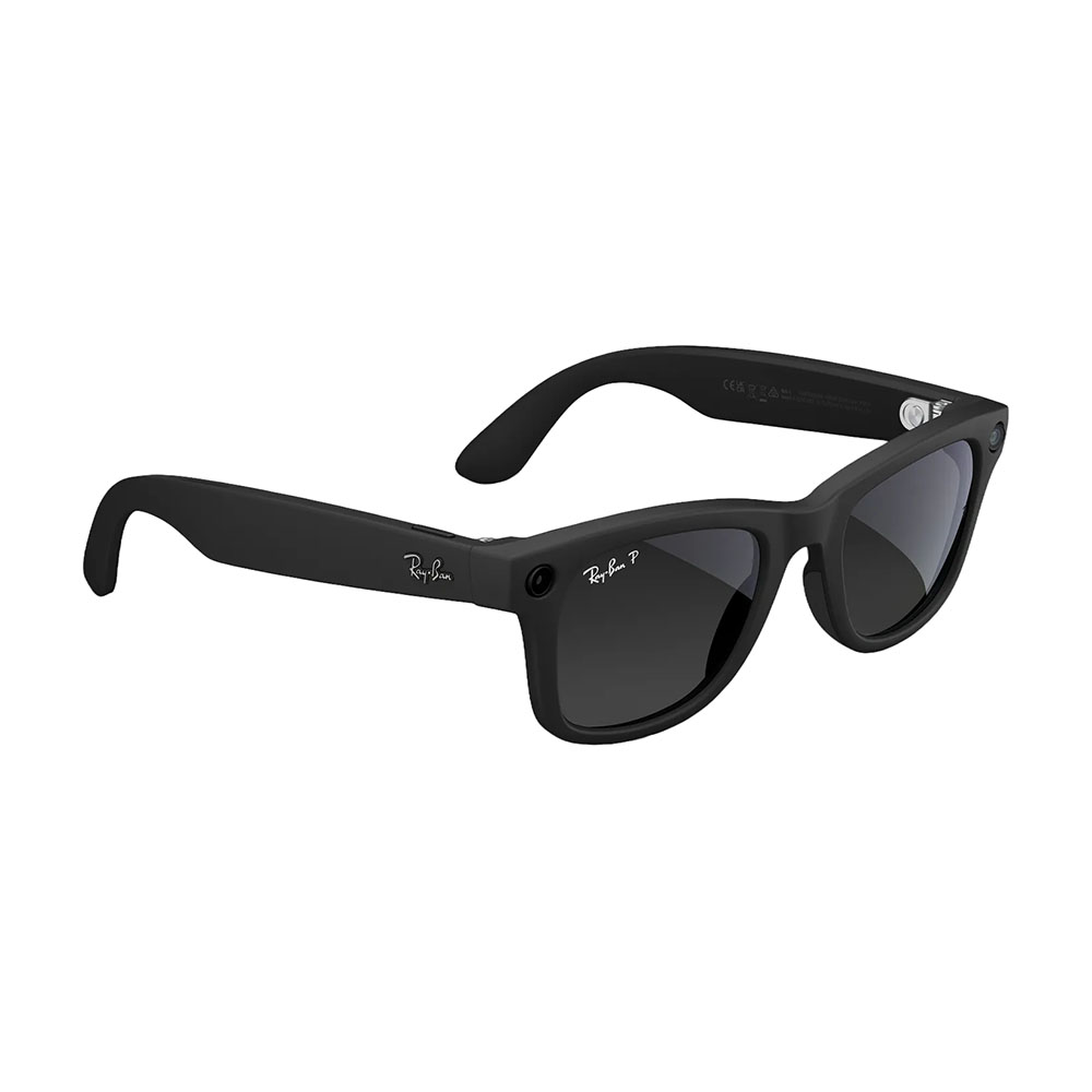 Смарт-очки Ray-Ban Wayfarer (Gen 2) Matte Black Polar Gradient Graphite M