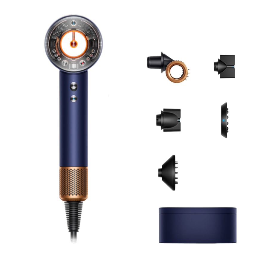 Фен Dyson Supersonic Nural HD16 Straight+Wavy Gift Edition, Prussian Blue/Rich Copper