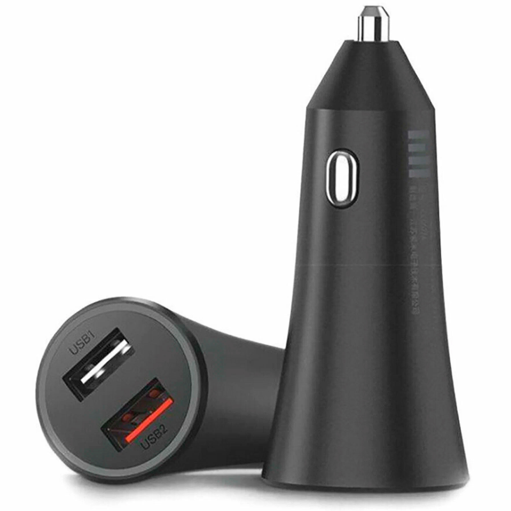 Автомобильное зарядное устройство USB Xiaomi Mi 37W Dual Port Car Charger, черный