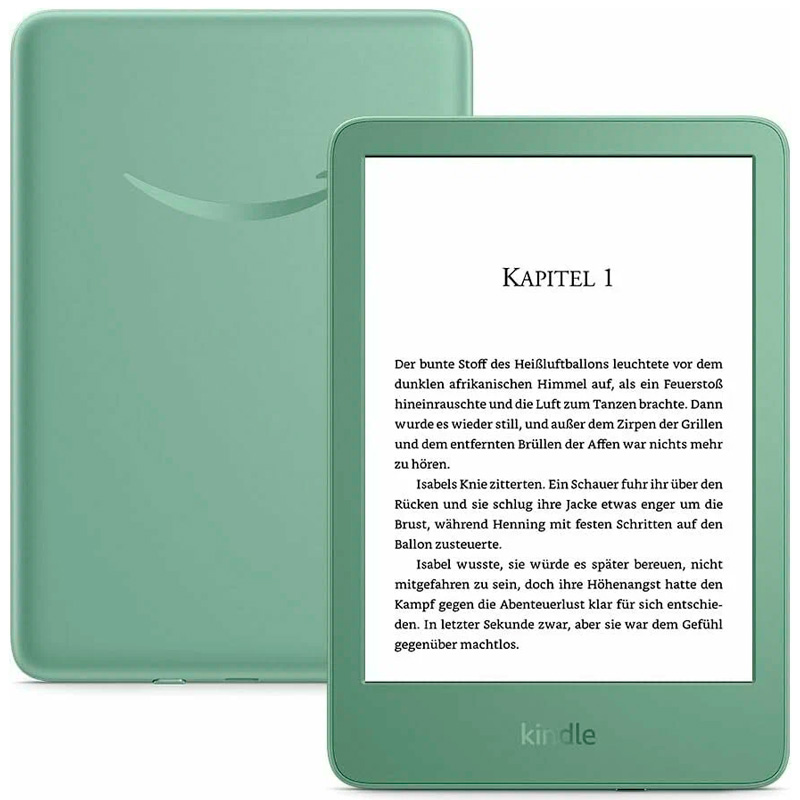Электронная книга 6" Amazon Kindle Gen 11 | 16GB 2024 (без рекламы), Matcha Green