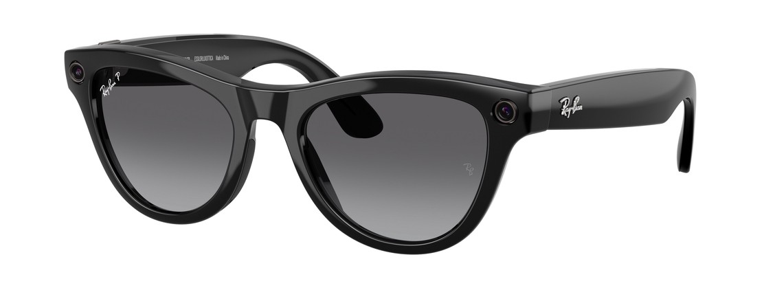 Смарт-очки Ray-Ban Skyler (Gen 2) Shiny Black Polar Gradient Graphite