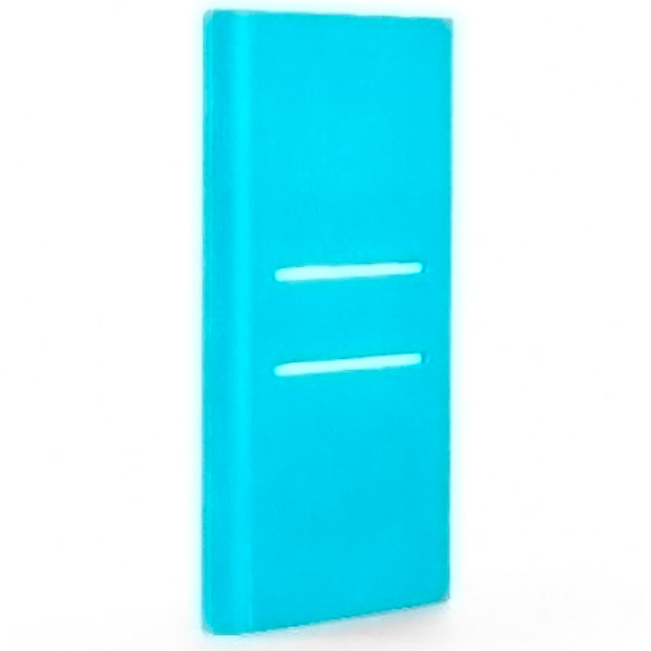 Чехол силиконовый для Xiaomi Power bank 5000 Slim, синий
