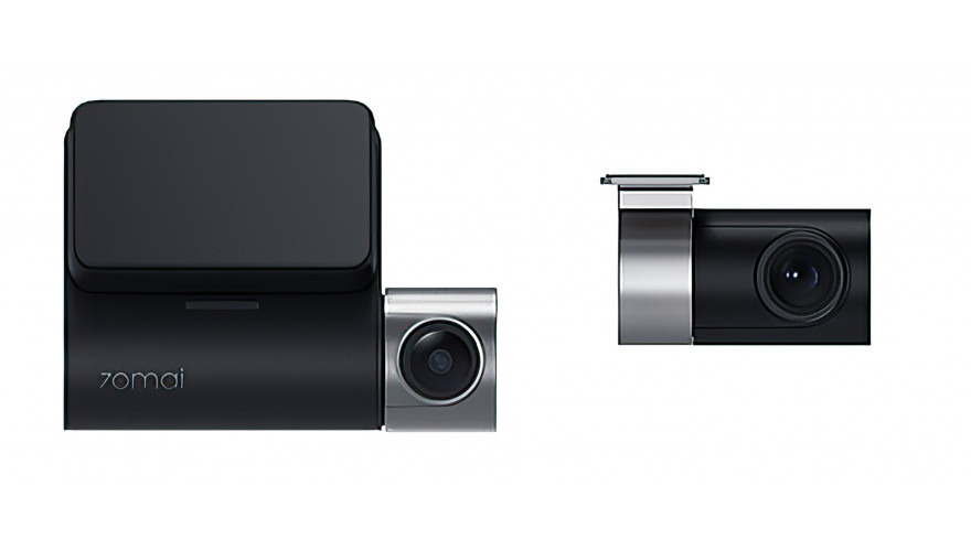 Видеорегистратор Xiaomi Dash Cam Pro Plus A500S-1 + Rear Cam Set RC06, 2 камеры, GPS, черный