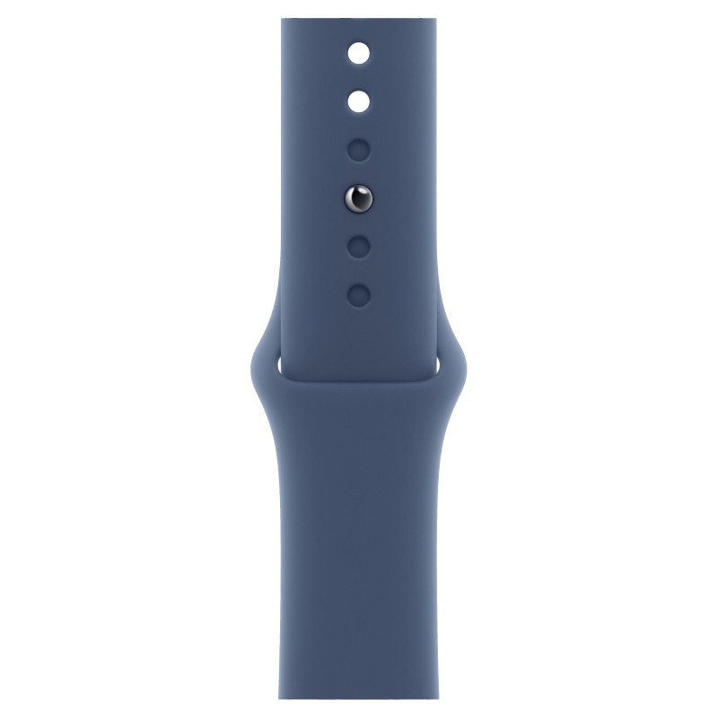 Apple Watch SE 2024 40mm Silver Aluminum Case Denim Sport Band S/M