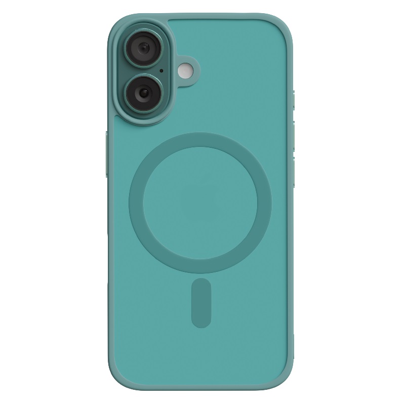 Чехол для iPhone 16 AceCase Soft Rim, Green