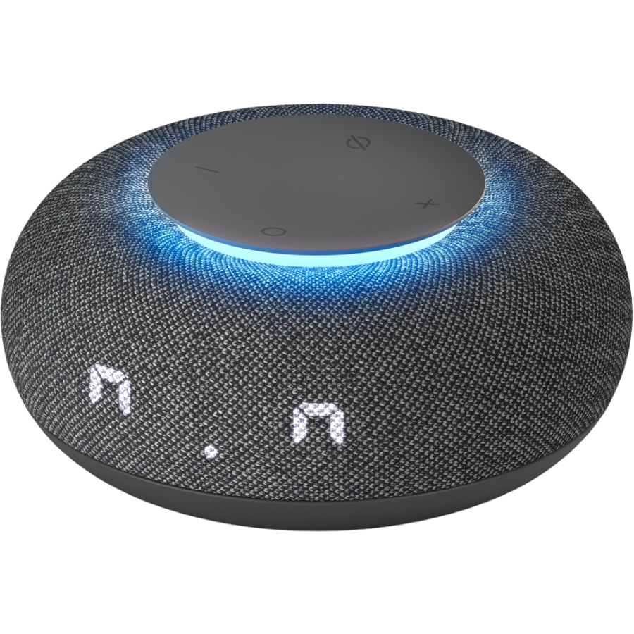 Умная колонка Капсула Мини с голосовым помощником Марусей от Mail.ru Group, темная серая