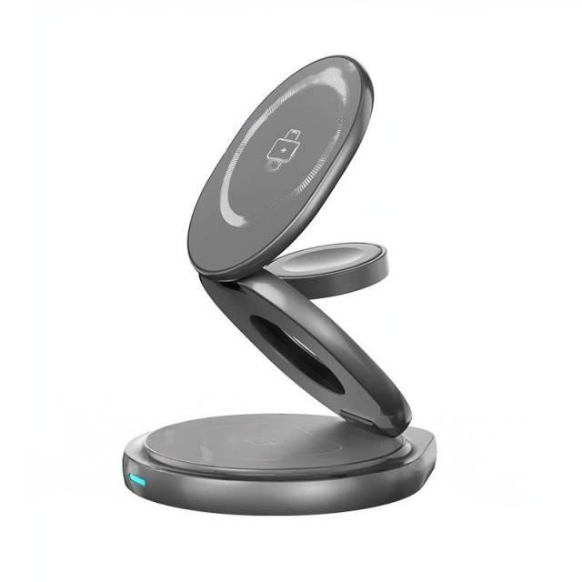 Беспроводное зарядное устройство ZGA WX05 360° Rotation and Folding 3 in 1 Magnetic 15W