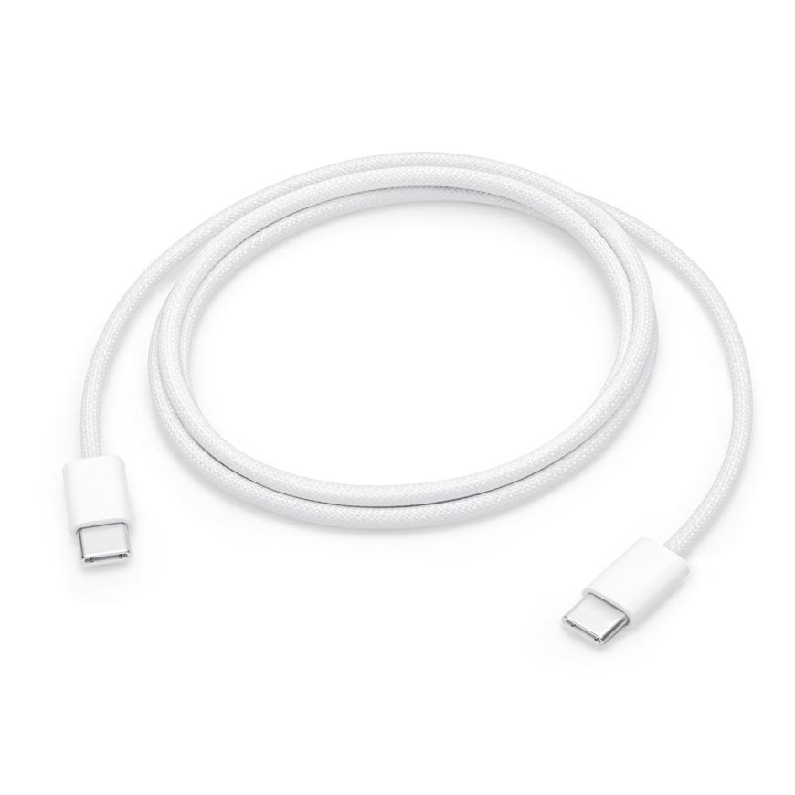 Кабель Apple с оплёткой USB-C 1м (раскомплект), белый