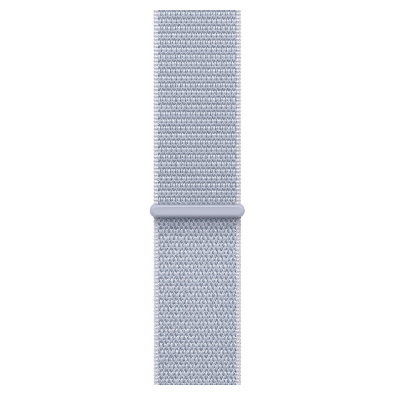 Apple Watch SE 2024 44mm Silver Aluminum Case Blue Cloud Sport Loop