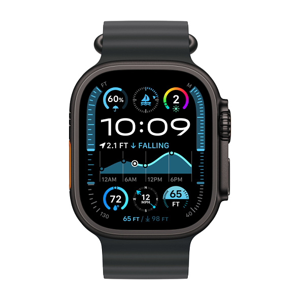 Apple Watch Ultra 2 GPS+Cellular 49mm Black Titanium Case Black Ocean Band