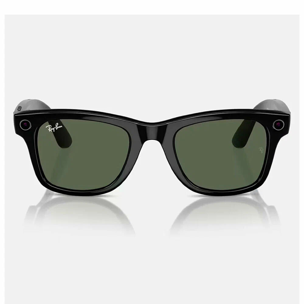 Смарт-очки Ray-Ban Wayfarer Matte Black Transitions Graphite Green L