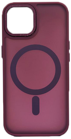 Чехол для iPhone 15 EDIVIA Sleek Design with MagSafe, вишня