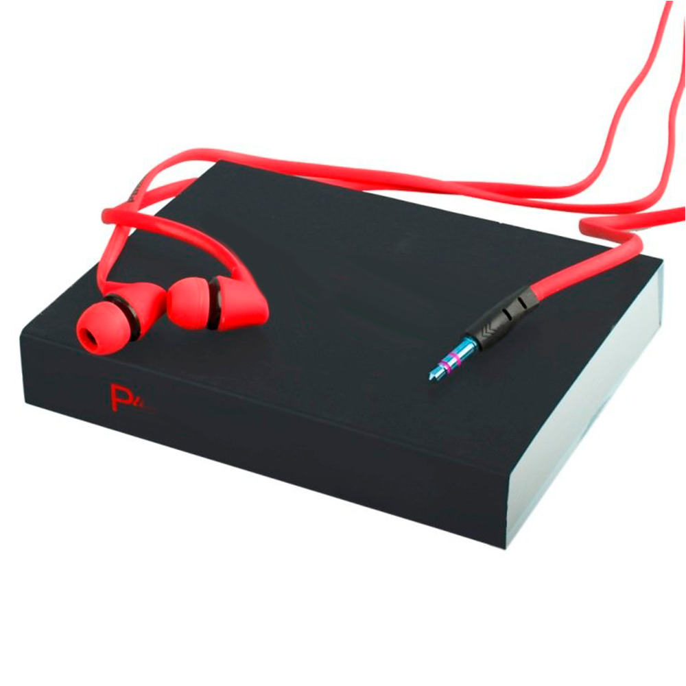 Проводные наушники RepPu Pu-02 Original Design, красный