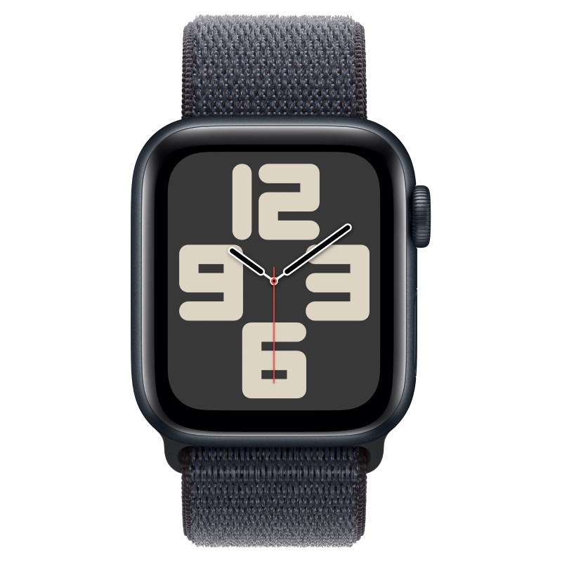 Apple Watch SE 2024 40mm Midnight Aluminum Case Midnight Sport Loop