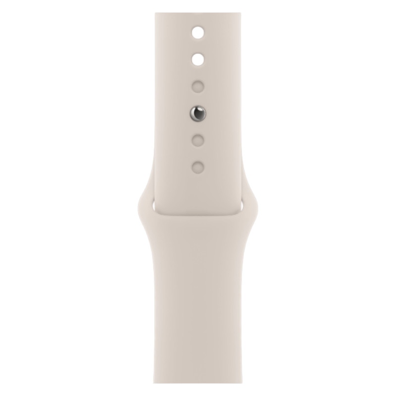 Apple Watch SE 2024 40mm Starlight Aluminum Case Starlight Sport Band S/M