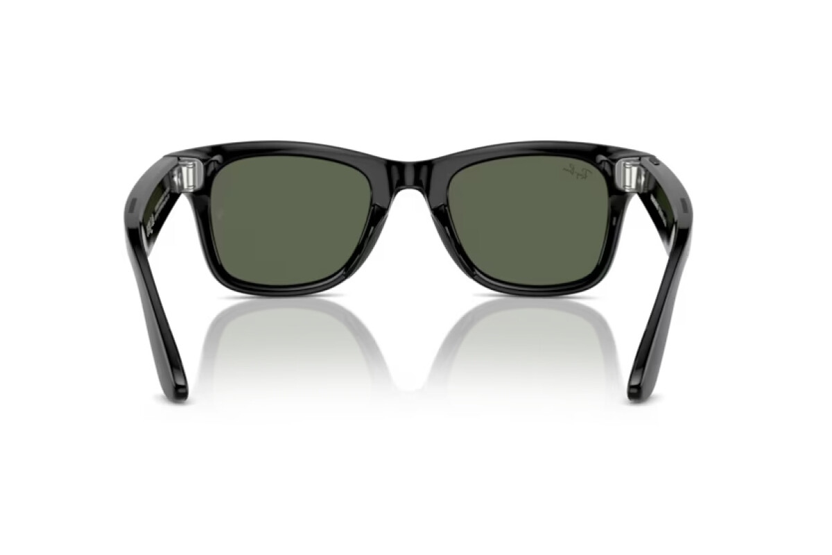 Смарт-очки Ray-Ban Wayfarer Shiny Black G15 Green L