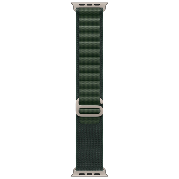 Apple Watch Ultra 2 GPS+Cellular 49mm Natural Titanium Case Dark Green Alpine Loop M