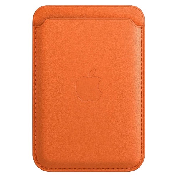 Кардхолдер для Apple iPhone Leather Wallet MagSafe, Orange