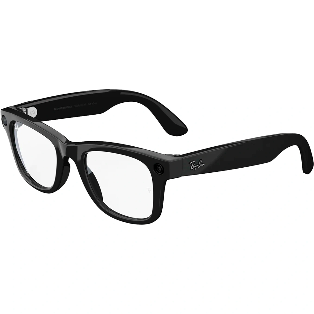 Смарт-очки Ray-Ban Wayfarer Shiny Black Clear M