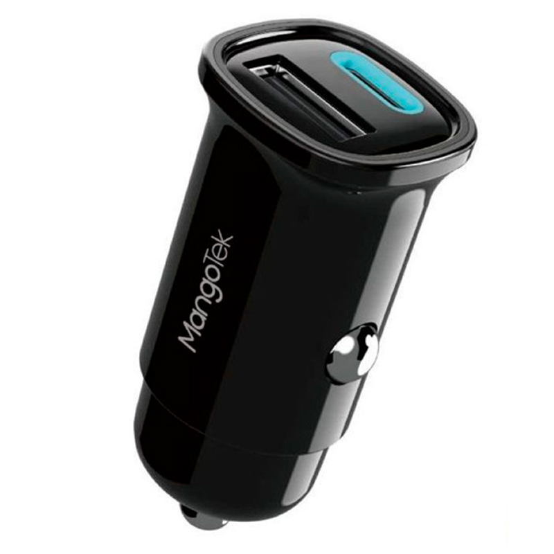Автомобильная зарядка MangoTek Fast Car Charger Ultra Small 30W, черный